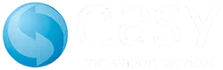 Logo da easy na cor azul claro e escuro e fundo transparente.