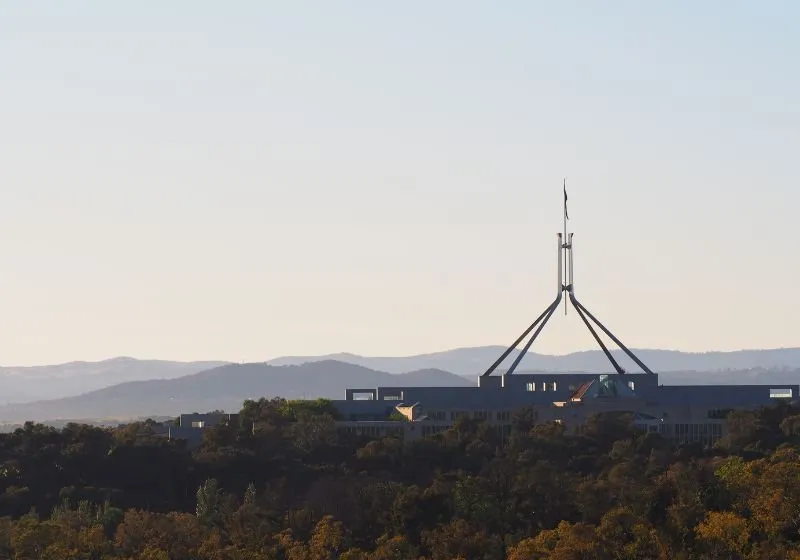 Parlamento da Austrália localizado em Canberra