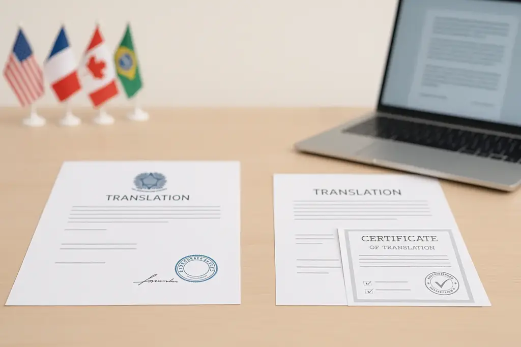 Diferença entre tradução juramentada e certificada