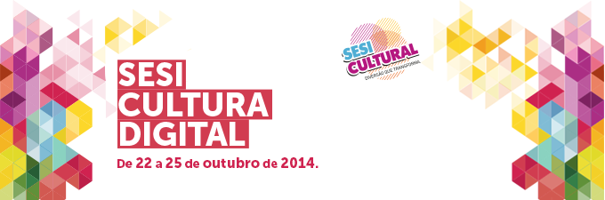 Logo Sesi Cultural Digital com fundo branco e letras em multicores
